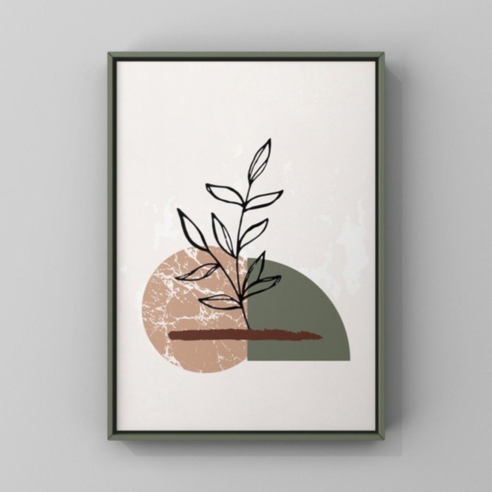 Minimalist modern boho abstract wall art print
